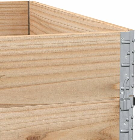 Palletopzetranden 2 st 100x100 cm massief grenenhout 7
