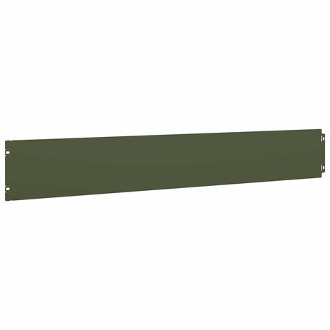Gazonranden 10 st 15x103 cm koudgewalst staal olijfgroen 6