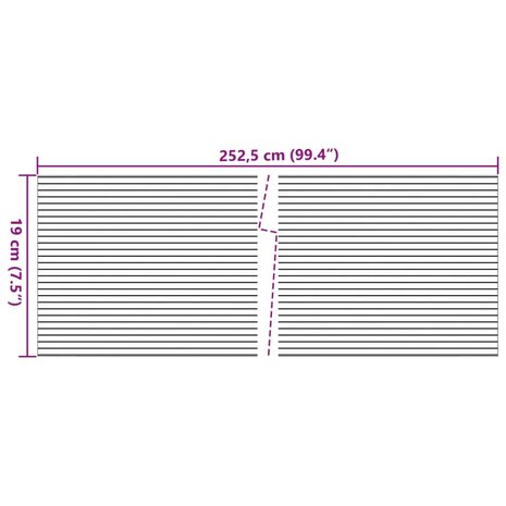Tuinschermen 10 st 252,5x19 m PVC grijs 6