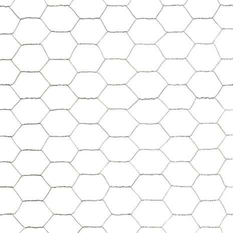 Kippengaas 25x1,2 m gegalvaniseerd staal zilverkleurig 4