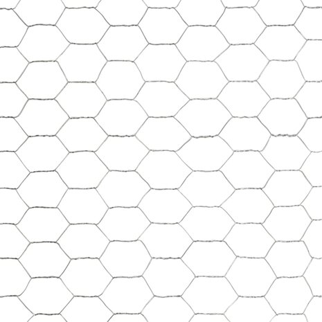 Kippengaas 25x1,2 m gegalvaniseerd staal zilverkleurig 4