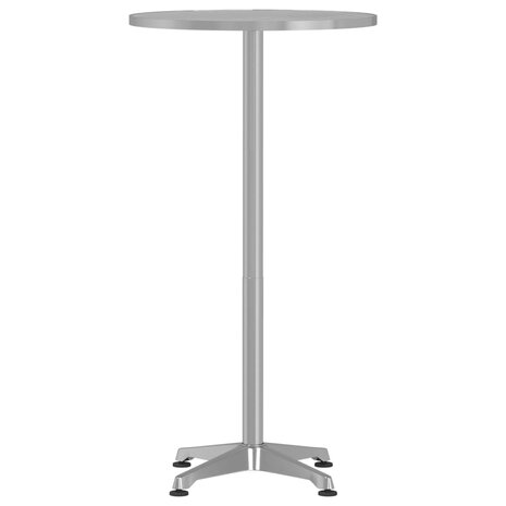 Tuinbartafel in hoogte verstelbaar Ø59,5x70/114,5 cm aluminium 4