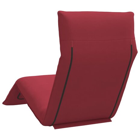 Ligstoel inklapbaar 175x54x8,5 cm oxford stof wijnrood 6