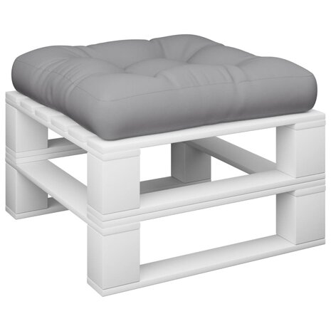 Palletkussen 60x60x12 cm stof grijs 3
