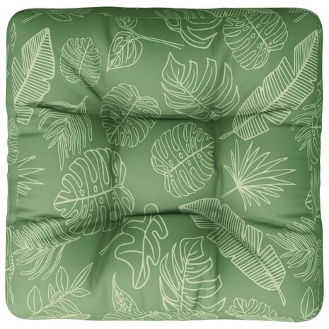 Palletkussen bladpatroon 58x58x10 cm oxford stof 6
