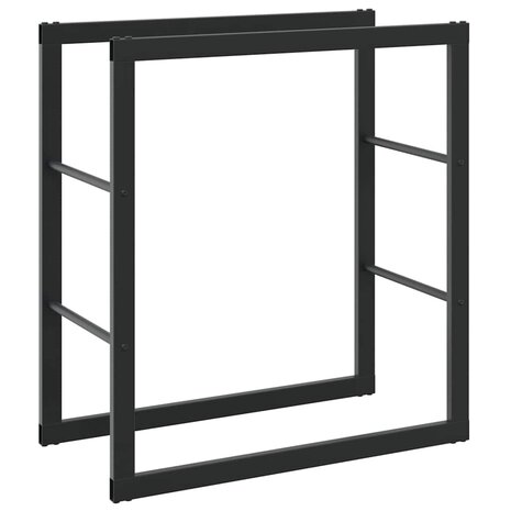 Haardhoutrek 55x30x61 cm staal zwart 2