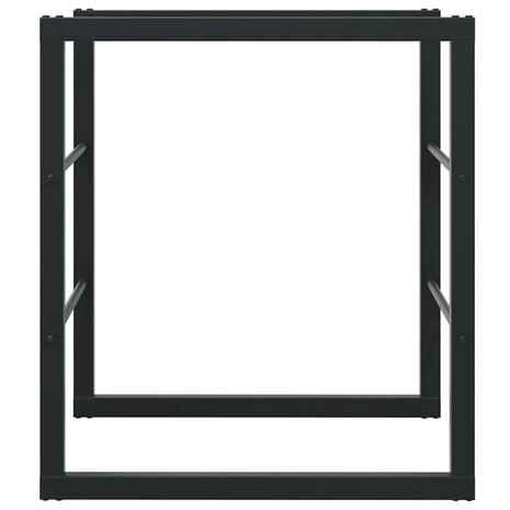 Haardhoutrek 55x30x61 cm staal zwart 4