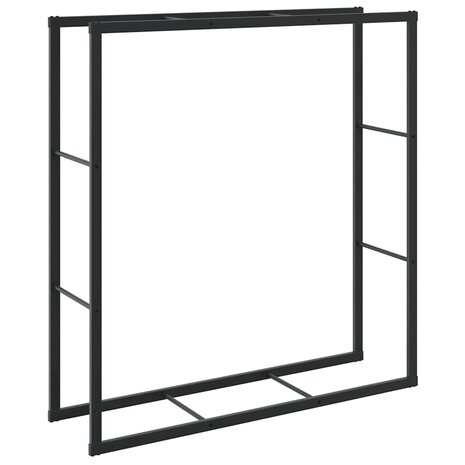 Haardhoutrek 110x30x116 cm staal zwart 6