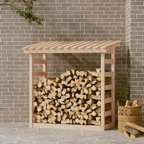 Haardhoutrek 108x64,5x110 cm massief grenenhout 1