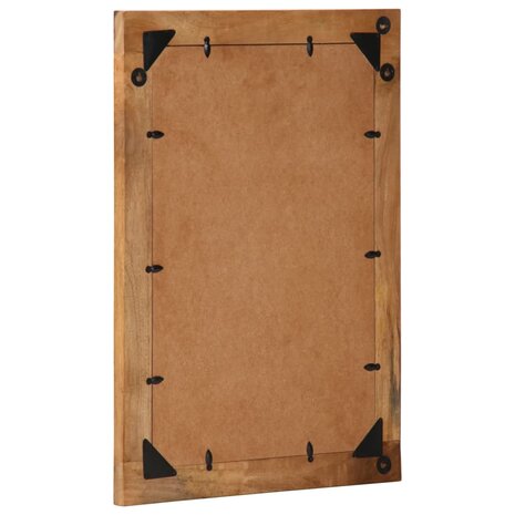 Badkamerspiegel 50x70x2,5 cm massief mangohout en glas 3