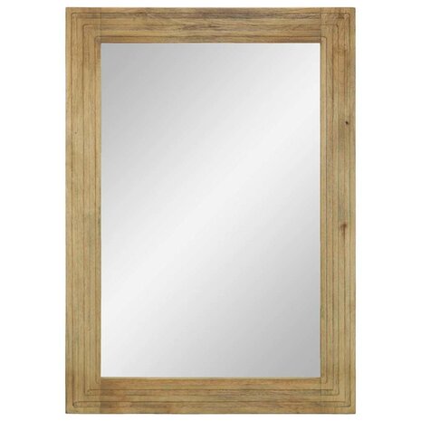 Badkamerspiegel 50x70x2,5 cm massief mangohout bruin 2