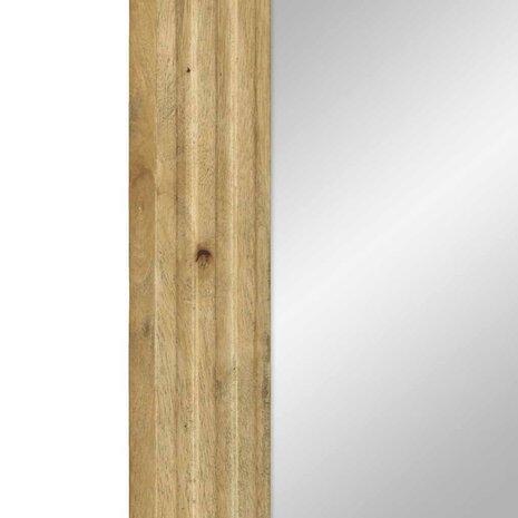 Badkamerspiegel 50x70x2,5 cm massief mangohout bruin 6