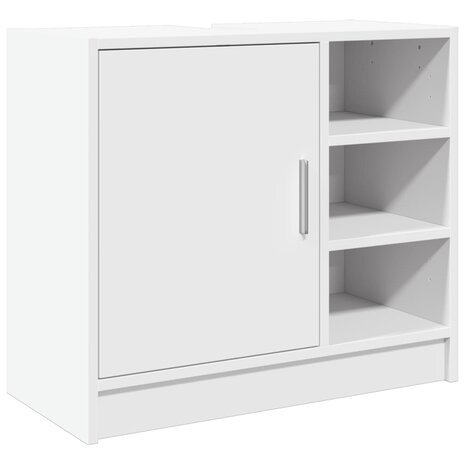 Wastafelkast 63x29x55 cm bewerkt hout wit 2