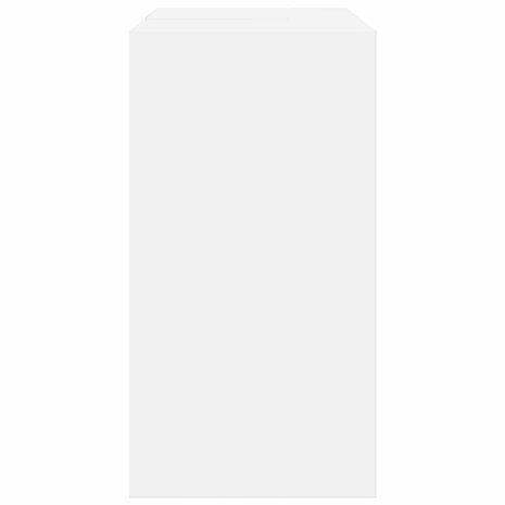 Wastafelkast 63x29x55 cm bewerkt hout wit 6