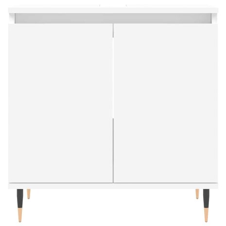 Badkamerkast 58x33x60 cm bewerkt hout wit 4
