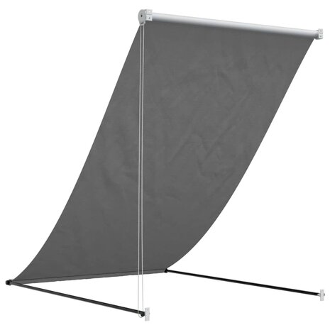 Luifel uittrekbaar 150x150 cm stof en staal antracietkleurig 5