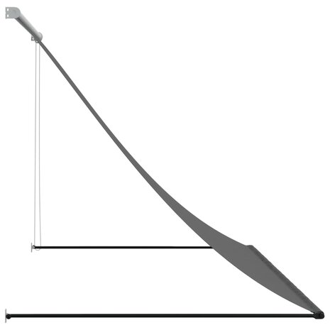 Luifel uittrekbaar 200x150 cm stof en staal antracietkleurig 4