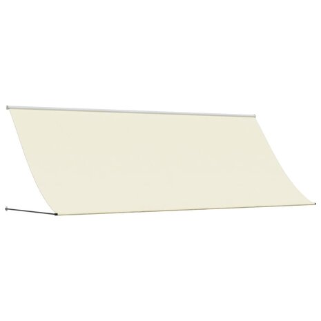 Luifel uittrekbaar 400x150 cm stof en staal crèmekleurig 2
