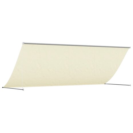 Luifel uittrekbaar 400x150 cm stof en staal crèmekleurig 5