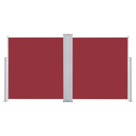 Windscherm uittrekbaar 100x600 cm rood 4