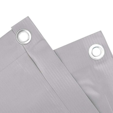 Balkonscherm 600x75 cm PVC grijs 4