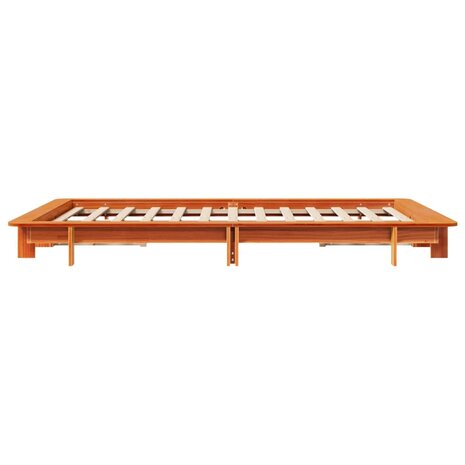 Bed met matras massief grenenhout wasbruin 140x190 cm 5