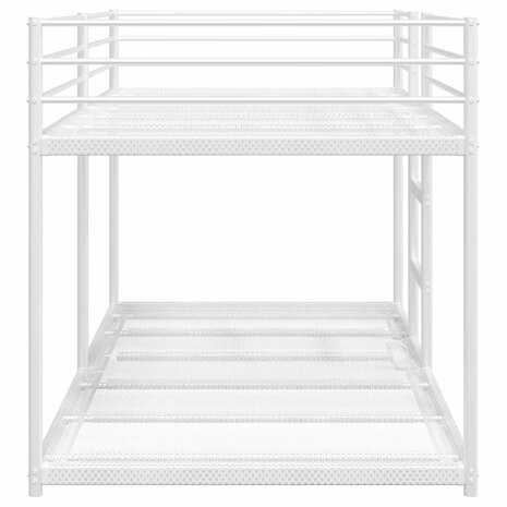 Stapelbed zonder matras 75x190 cm staal wit 6