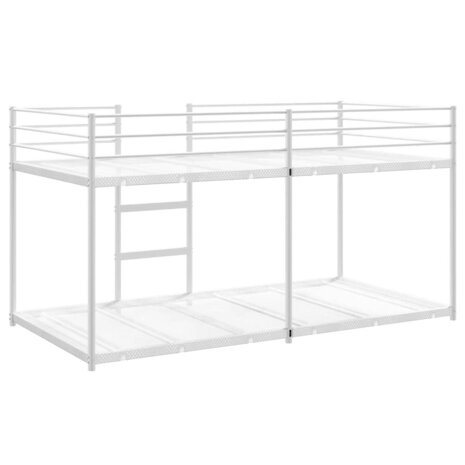 Stapelbed zonder matras 107x203 cm staal wit 7