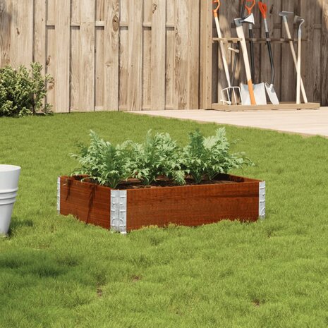 Plantenbak 80x60 cm massief grenenhout bruin 1