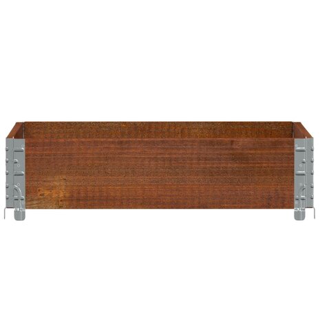 Plantenbak 80x60 cm massief grenenhout bruin 3