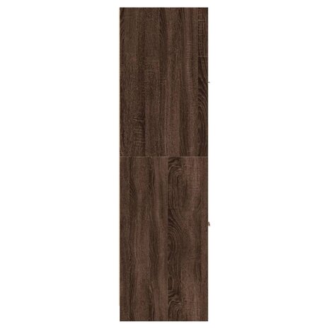Apothekerskast 30x41x144,5 cm bewerkt hout bruin eikenkleurig 6