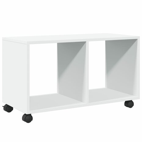 Rolkast 72x33x42,5 cm bewerkt hout wit 7