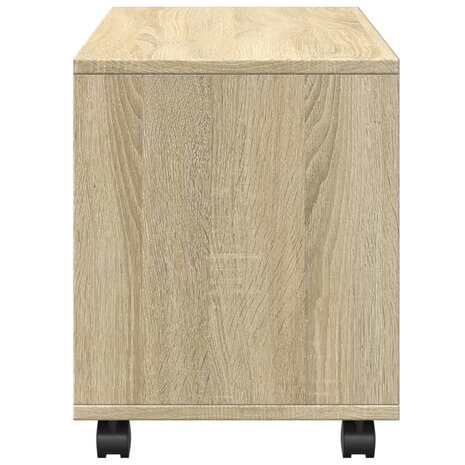 Rolkast 72x33x42,5 cm bewerkt hout sonoma eikenkleurig 6