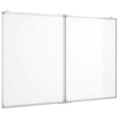 Whiteboard magnetisch inklapbaar 100x80x1,7 cm aluminium 2