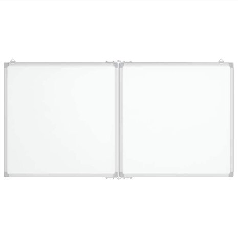 Whiteboard magnetisch inklapbaar 120x60x1,7 cm aluminium 3