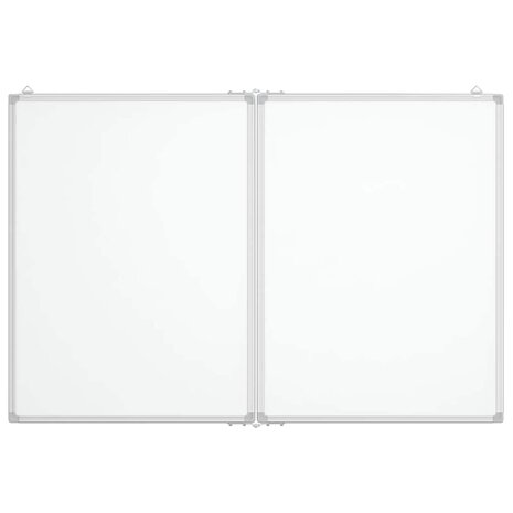 Whiteboard magnetisch inklapbaar 120x80x1,7 cm aluminium 3