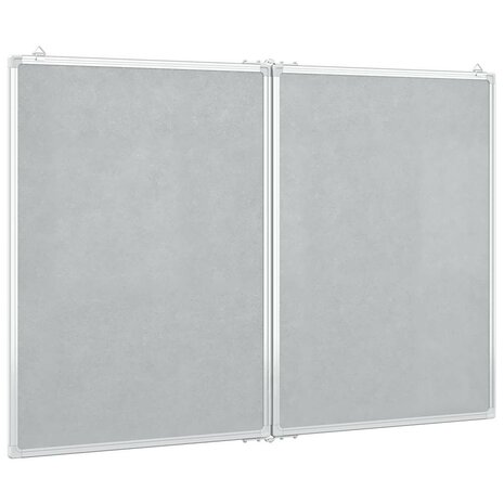 Whiteboard magnetisch inklapbaar 120x80x1,7 cm aluminium 4