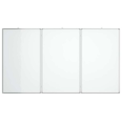 Whiteboard magnetisch inklapbaar 120x80x1,7 cm aluminium 3