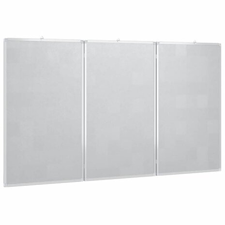 Whiteboard magnetisch inklapbaar 120x80x1,7 cm aluminium 4
