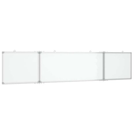 Whiteboard magnetisch inklapbaar 200x40x1,7 cm aluminium 2