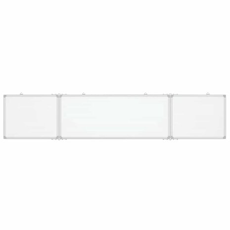 Whiteboard magnetisch inklapbaar 200x40x1,7 cm aluminium 3