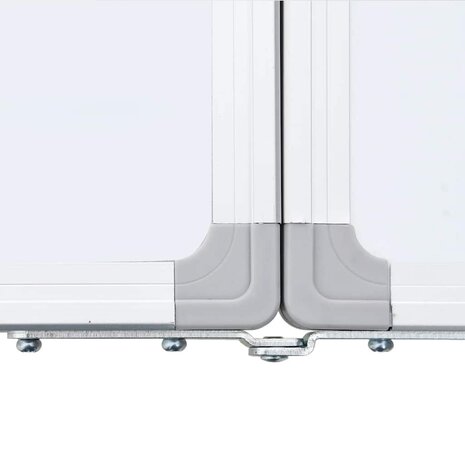 Whiteboard magnetisch inklapbaar 200x40x1,7 cm aluminium 6