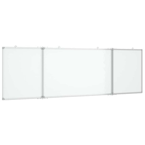 Whiteboard magnetisch inklapbaar 200x60x1,7 cm aluminium 2