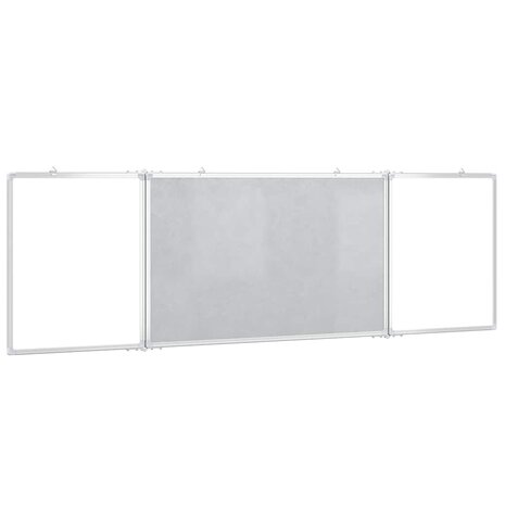 Whiteboard magnetisch inklapbaar 200x60x1,7 cm aluminium 4