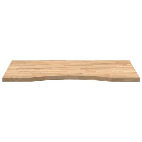 Bureaublad rechthoekig 80x50x2,5 cm onbehandeld eikenhout 5