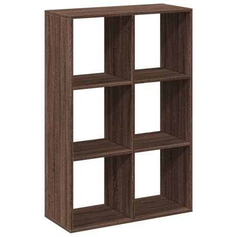 Kamerscherm / boekenkast 69,5x29x103,5 cm hout bruin eikenkleur 2