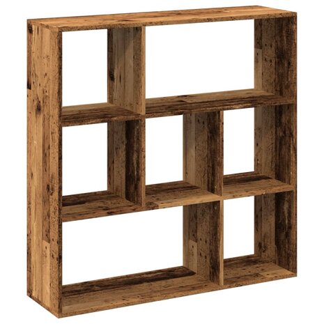 Kamerscherm / boekenkast 102x29x103,5 cm hout oud houtkleurig 2