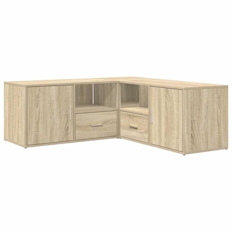 Hoekkast 200x40x45 cm bewerkt hout sonoma eikenkleurig 5