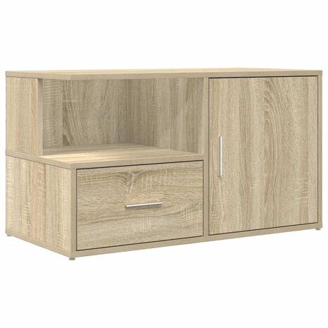 Hoekkast 200x40x45 cm bewerkt hout sonoma eikenkleurig 8