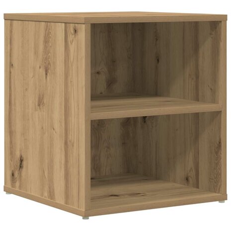 Hoekkast 200x40x45 cm bewerkt hout artisanaal eikenkleurig 7